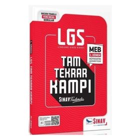 8. Sınıf LGS 1. Dönem Tam Tekrar Kamp Kitabı Sınav Yayınları