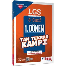 8. Sınıf LGS 1. Dönem Tam Tekrar Kampı + 5 Çözümlü Deneme Sınav Yayınları