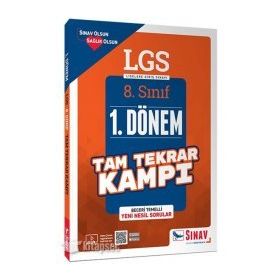 8. Sınıf LGS 1. Dönem Tam Tekrar Kampı + 5 Çözümlü Deneme Sınav Yayınları