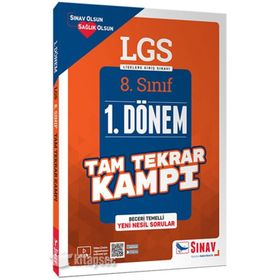 8. Sınıf LGS 1. Dönem Tam Tekrar Kampı + 5 Çözümlü Deneme Sınav Yayınları