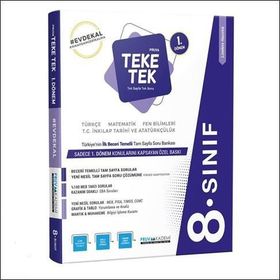 8. Sınıf LGS 1. Dönem Teke Tek-Pruva Akademi