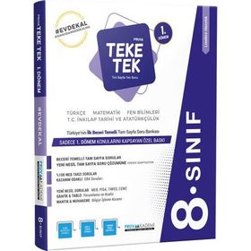 8. Sınıf LGS 1. Dönem Teke Tek-Pruva Akademi