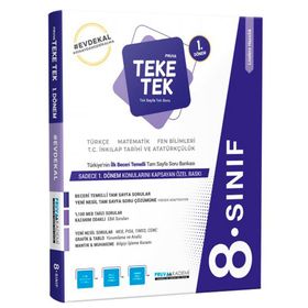 8. Sınıf LGS 1. Dönem Teke Tek-Pruva Akademi