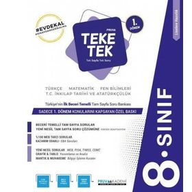 8. Sınıf LGS 1. Dönem Teke Tek-Pruva Akademi