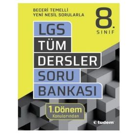 8. Sınıf LGS 1. Dönem Tüm Dersler Soru Bankası - Tudem Yayınları