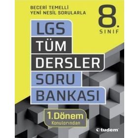 8. Sınıf LGS 1. Dönem Tüm Dersler Soru Bankası - Tudem Yayınları
