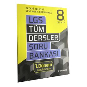 8. Sınıf LGS 1. Dönem Tüm Dersler Soru Bankası - Tudem Yayınları