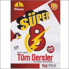 8. Sınıf LGS 1. Dönem Tüm Dersler Süper Soru Kitabı Nitelik Yayın