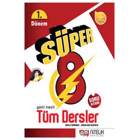 8. Sınıf LGS 1. Dönem Tüm Dersler Süper Soru Kitabı Nitelik Yayın