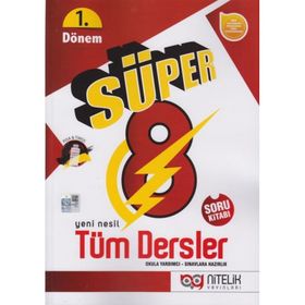8. Sınıf LGS 1. Dönem Tüm Dersler Süper Soru Kitabı Nitelik Yayın