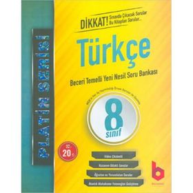 8. Sınıf LGS 1. Dönem Türkçe Beceri Temelli Yeni Nesil Soru Bankası Platin Serisi-Basamak Yayınları