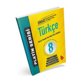 8. Sınıf LGS 1. Dönem Türkçe Beceri Temelli Yeni Nesil Soru Bankası Platin Serisi-Basamak Yayınları