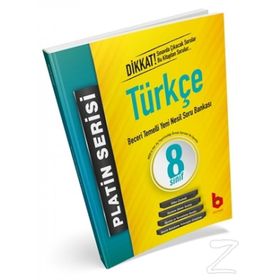 8. Sınıf LGS 1. Dönem Türkçe Beceri Temelli Yeni Nesil Soru Bankası Platin Serisi-Basamak Yayınları