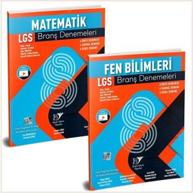 8. Sınıf LGS 1. Dönem Türkçe Matematik Fen Bilimleri Video Çözümlü Branş Denemeleri-Rasyonel Yayınları