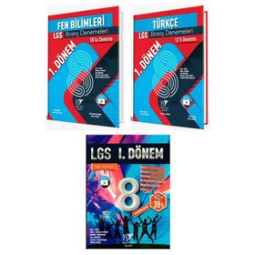 8. Sınıf LGS 1. Dönem Türkçe Matematik Fen Bilimleri Video Çözümlü Branş Denemeleri-Rasyonel Yayınları