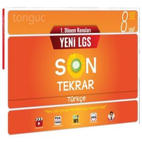 8. Sınıf LGS 1. Dönem Türkçe Son Tekrar - Tonguç Akademi Yayınları