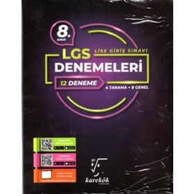 8. Sınıf LGS 12'li Deneme Seti - Karekök Yayınları