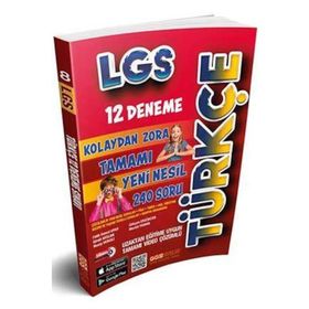 8. Sınıf LGS 12’li Türkçe Branş Deneme-Ggs Yayınları