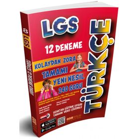 8. Sınıf LGS 12’li Türkçe Branş Deneme-Ggs Yayınları