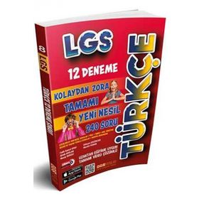 8. Sınıf LGS 12’li Türkçe Branş Deneme-Ggs Yayınları