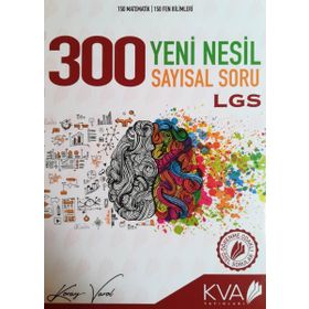 8. Sınıf Lgs 300 Yeni Nesil Sayısal Soru Bankası-KVA Yayınları