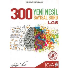 8. Sınıf Lgs 300 Yeni Nesil Sayısal Soru Bankası-KVA Yayınları