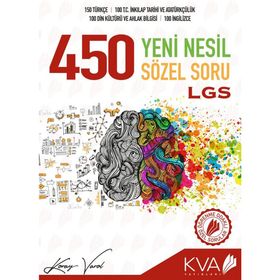 8. Sınıf Lgs 450 Yeni Nesil Sözel Soru Bankası-KVA Yayınları