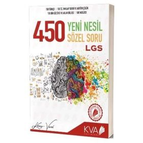 8. Sınıf Lgs 450 Yeni Nesil Sözel Soru Bankası-KVA Yayınları