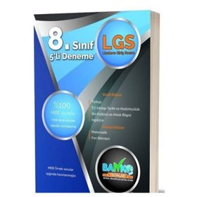 8. Sınıf Lgs 5'li Deneme - Banko Plus Yayınları