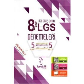 8. Sınıf LGS 5'li Deneme Sınavı - Karekök Yayınları
