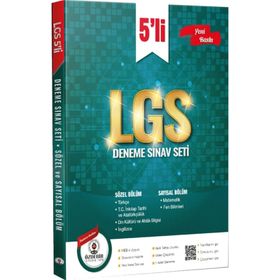 8. Sınıf LGS 5'li Deneme Sınavı Özdebir Yayınları