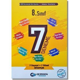 8. Sınıf LGS 7 Deneme Gezegen Yayıncılık