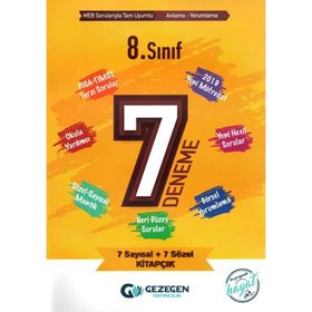 8. Sınıf LGS 7 Deneme Gezegen Yayıncılık