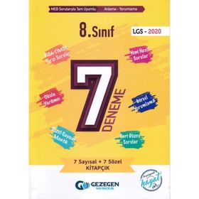 8. Sınıf LGS 7 Deneme Gezegen Yayıncılık