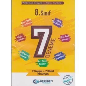 8. Sınıf LGS 7 Deneme Gezegen Yayıncılık