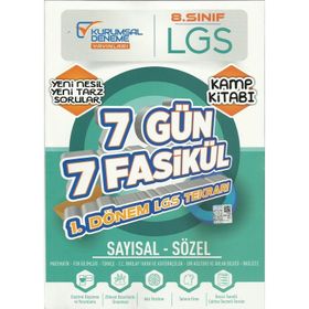 8. Sınıf LGS 7 Gün 7 Fasikül Yarıyıl Genel Tekrar Kamp Kitabı Kurumsal Deneme Yayınları