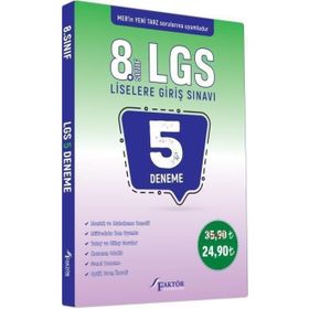 8. Sınıf LGS Beşli Deneme Kollektif Faktör Yayınları