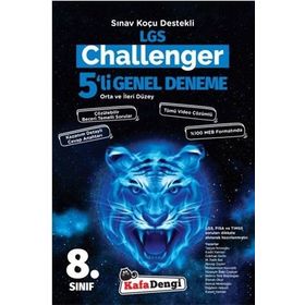 8. Sınıf LGS Challenger 5'li Genel Deneme - Kafa Dengi Yayınları