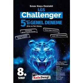 8. Sınıf LGS Challenger 5'li Genel Deneme - Kafa Dengi Yayınları