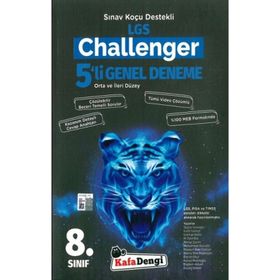 8. Sınıf LGS Challenger 5'li Genel Deneme - Kafa Dengi Yayınları