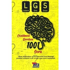 8. Sınıf LGS Çözülmesi Gereken 1001 Soru Açı Yayınları
