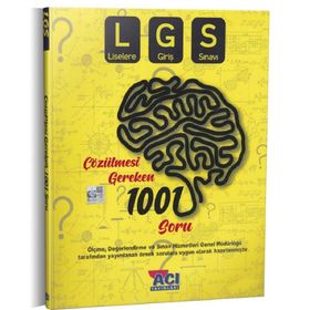 8. Sınıf LGS Çözülmesi Gereken 1001 Soru Açı Yayınları