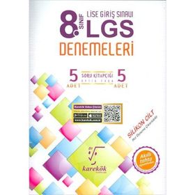8.Sınıf LGS Denemeleri 5 Adet Deneme Seti - Karekök Yayınları