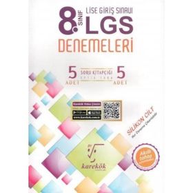 8.Sınıf LGS Denemeleri 5 Adet Deneme Seti - Karekök Yayınları
