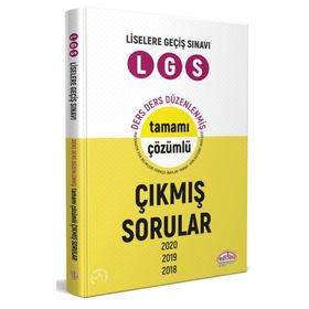 8. Sınıf Lgs Ders Tamamı Çözümlü Çıkmış Sorular - Editör Yayınları