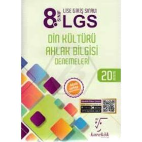 8. Sınıf LGS Din Kültürü Ahlak Bilgisi 20 Deneme Karekök Yayınları