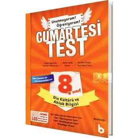 8. Sınıf LGS Din Kültürü ve Ahlak Bilgisi Cumartesi Test Basamak Yayınları
