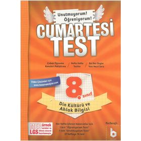 8. Sınıf LGS Din Kültürü ve Ahlak Bilgisi Cumartesi Test Basamak Yayınları