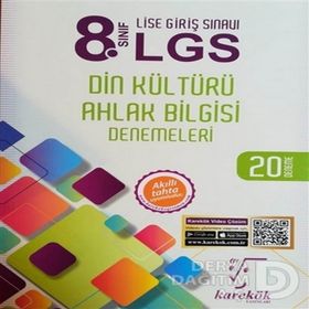 8. Sınıf LGS Din Kültürü ve Ahlak Bilgisi Denemeleri Karekök Yayınları