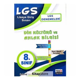 8. Sınıf LGS Din Kültürü ve Ahlak Bilgisi Denemeleri Tekiz Yayıncılık